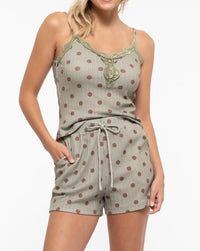 POLKA DOT CAMI SET