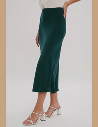 Vivianne Midi Satin Skirt