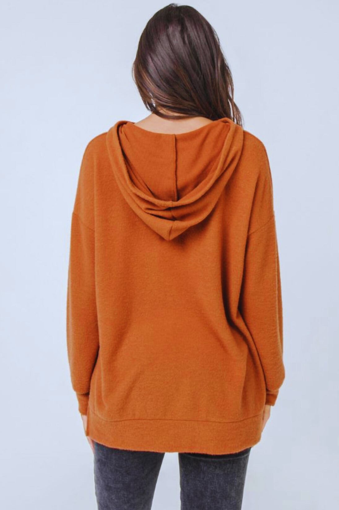 KNIT PULLOVER HOODIE