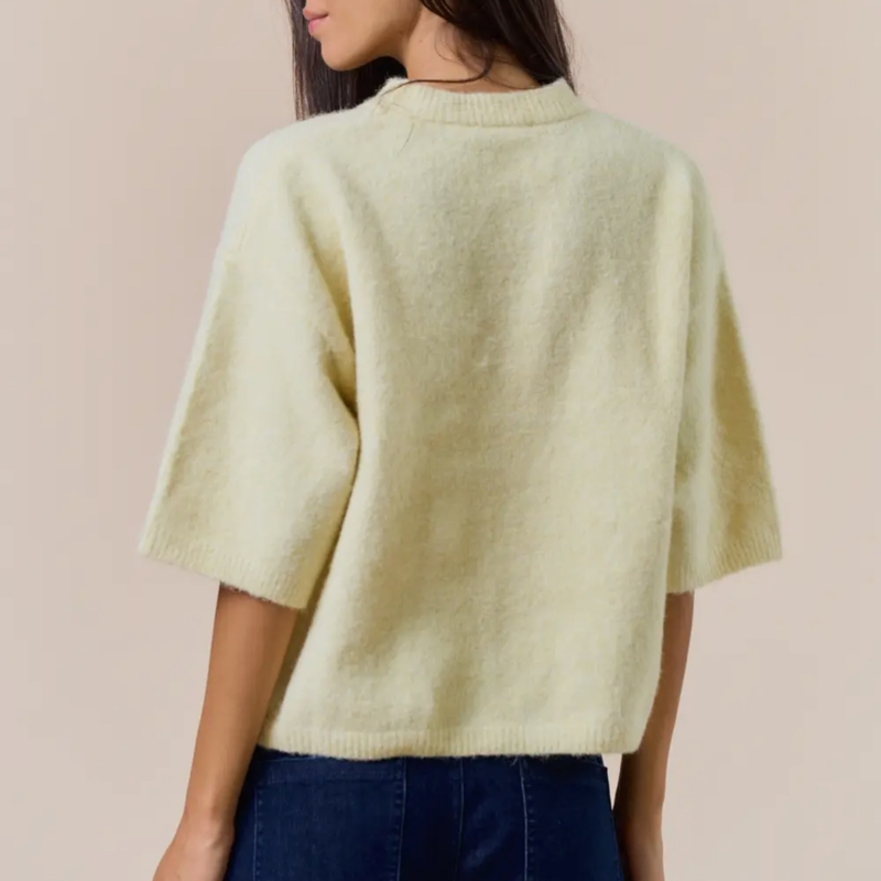 Ella Buttery Soft Short Sleeve Sweater