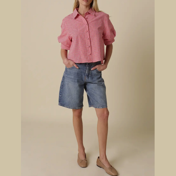 Rosie Gingham Button Up Shirt