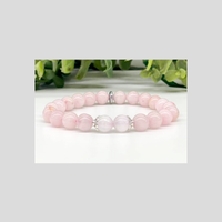 Rose Quartz With Selenite Stretchable Bracelet