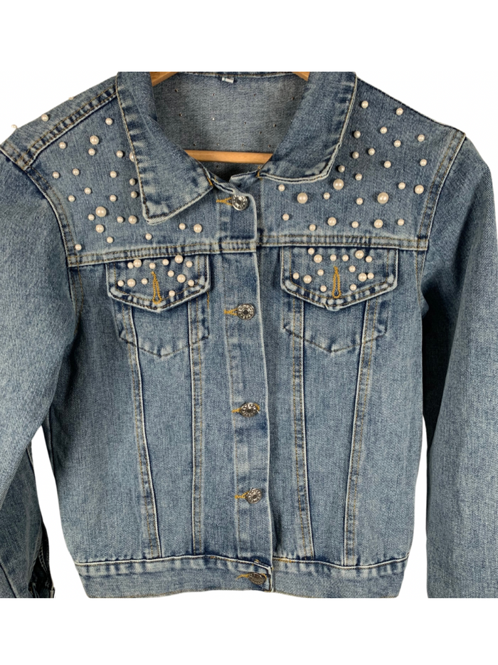 PEARL DENIM JACKET