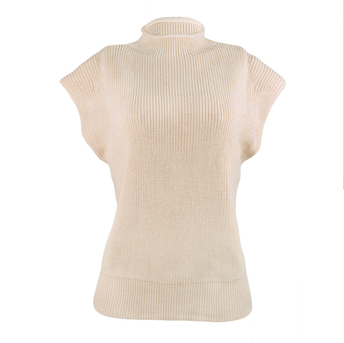 MADISON MOCK-NECK SLEEVELESS SWEATER