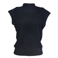 MADISON MOCK-NECK SLEEVELESS SWEATER