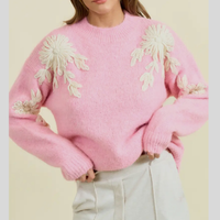 Ariana Floral Appliqué Sweater