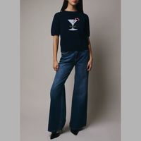 Holly Festive Martini & Candy Cane Sweater