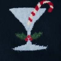 Holly Festive Martini & Candy Cane Sweater