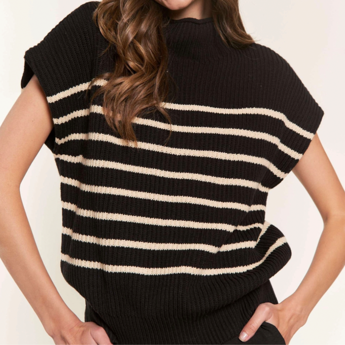 JOSLYN STRIPED SWEATER VEST