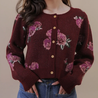 Sophie Floral Button Front Cardigan