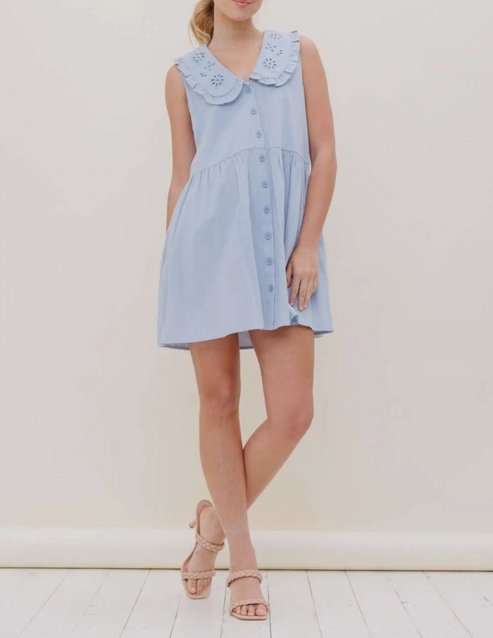 Poppy Collar Mini Dress
