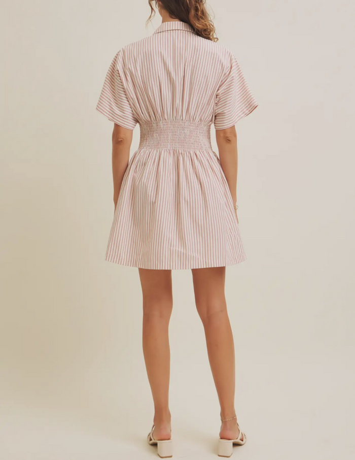 Rosie Pleated Mini Dress