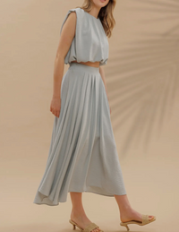 Romey Sleeveless Balloon Crop Top
