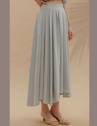 Ivy Pleated Midi Skirt