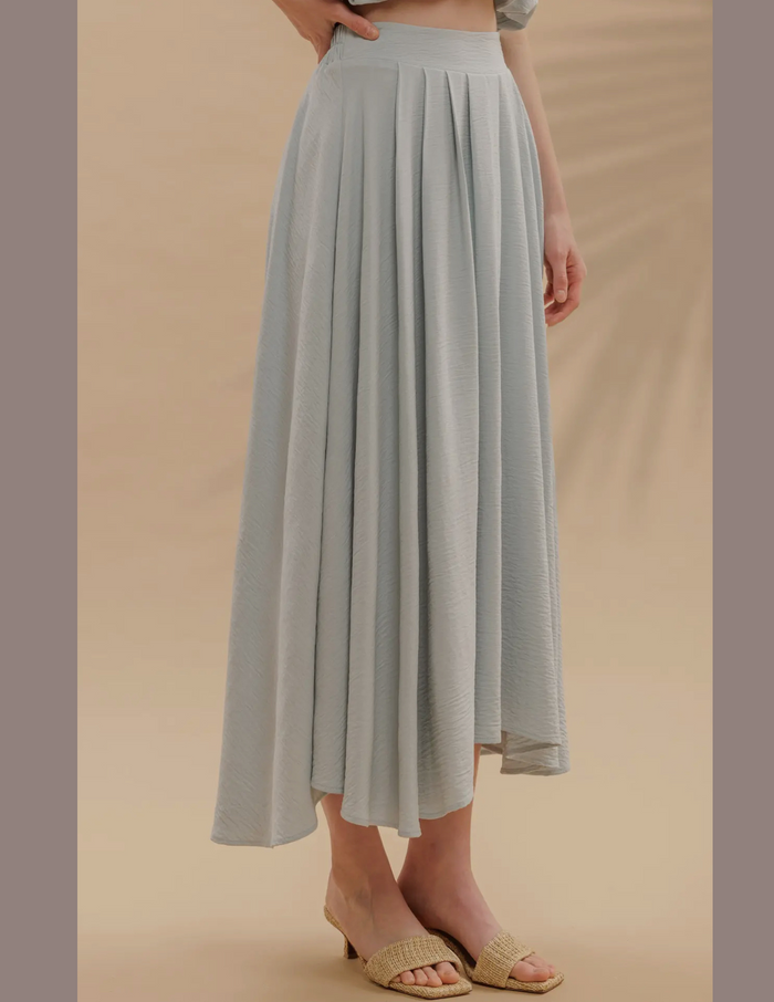 Ivy Pleated Midi Skirt