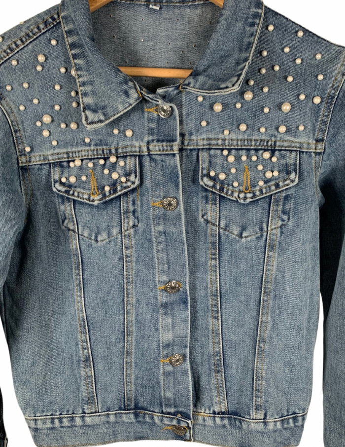 PEARL DENIM JACKET