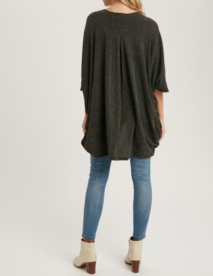 LIGHTWEIGHT DOLMAN CARDIGAN