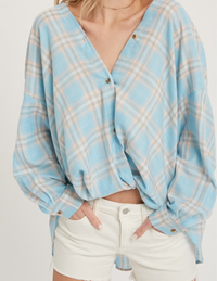 LIA PLAID WOVEN SHIRT