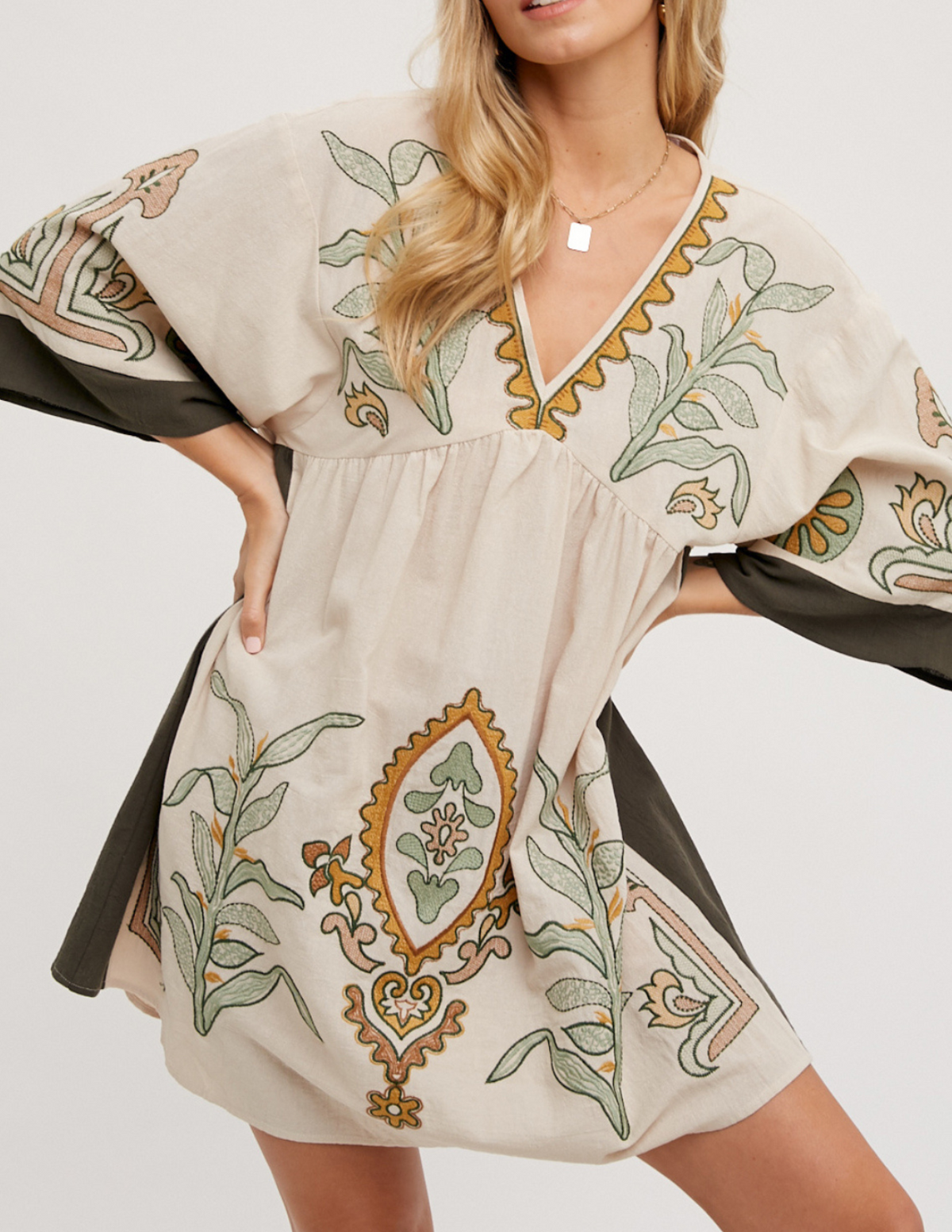 naomi embroidered mini dress Naomi Mini Dress L