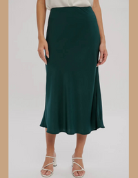 Vivianne Midi Satin Skirt