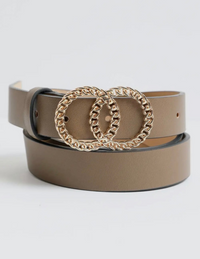 Double Chain Ring Buckle Belt