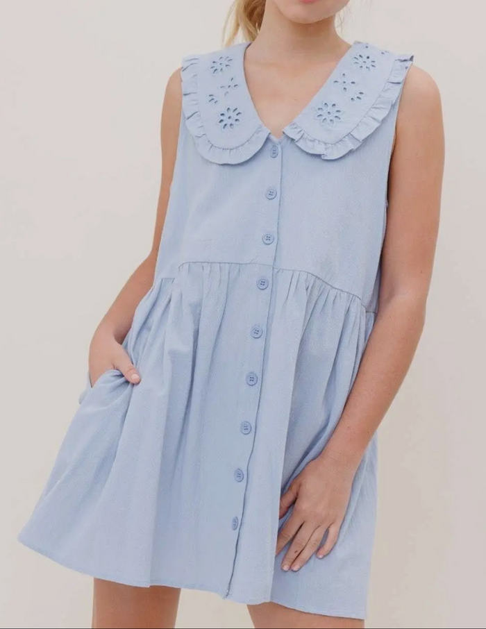 Poppy Collar Mini Dress