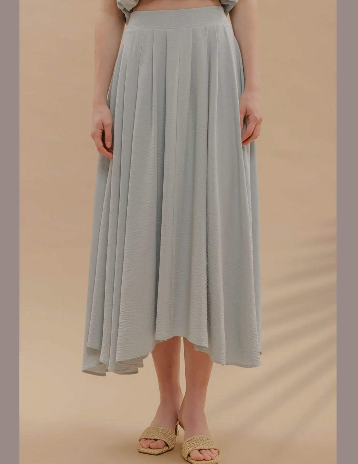 Ivy Pleated Midi Skirt