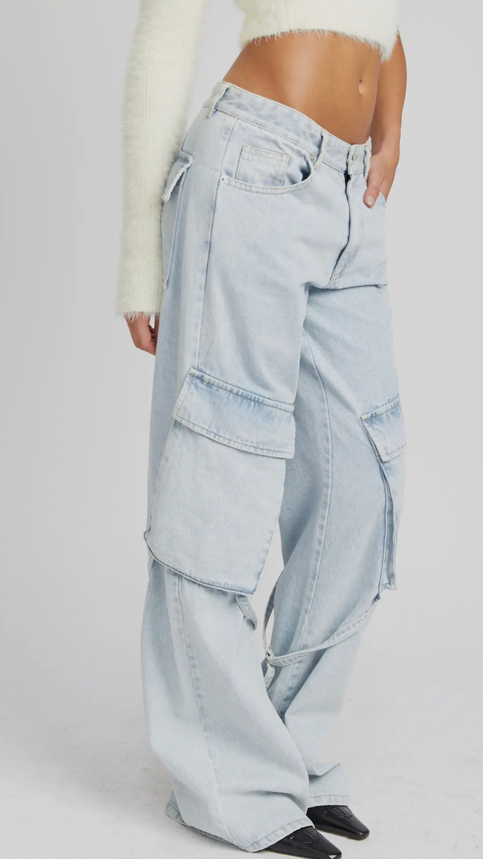 PIPER CARGO DENIM PANTS