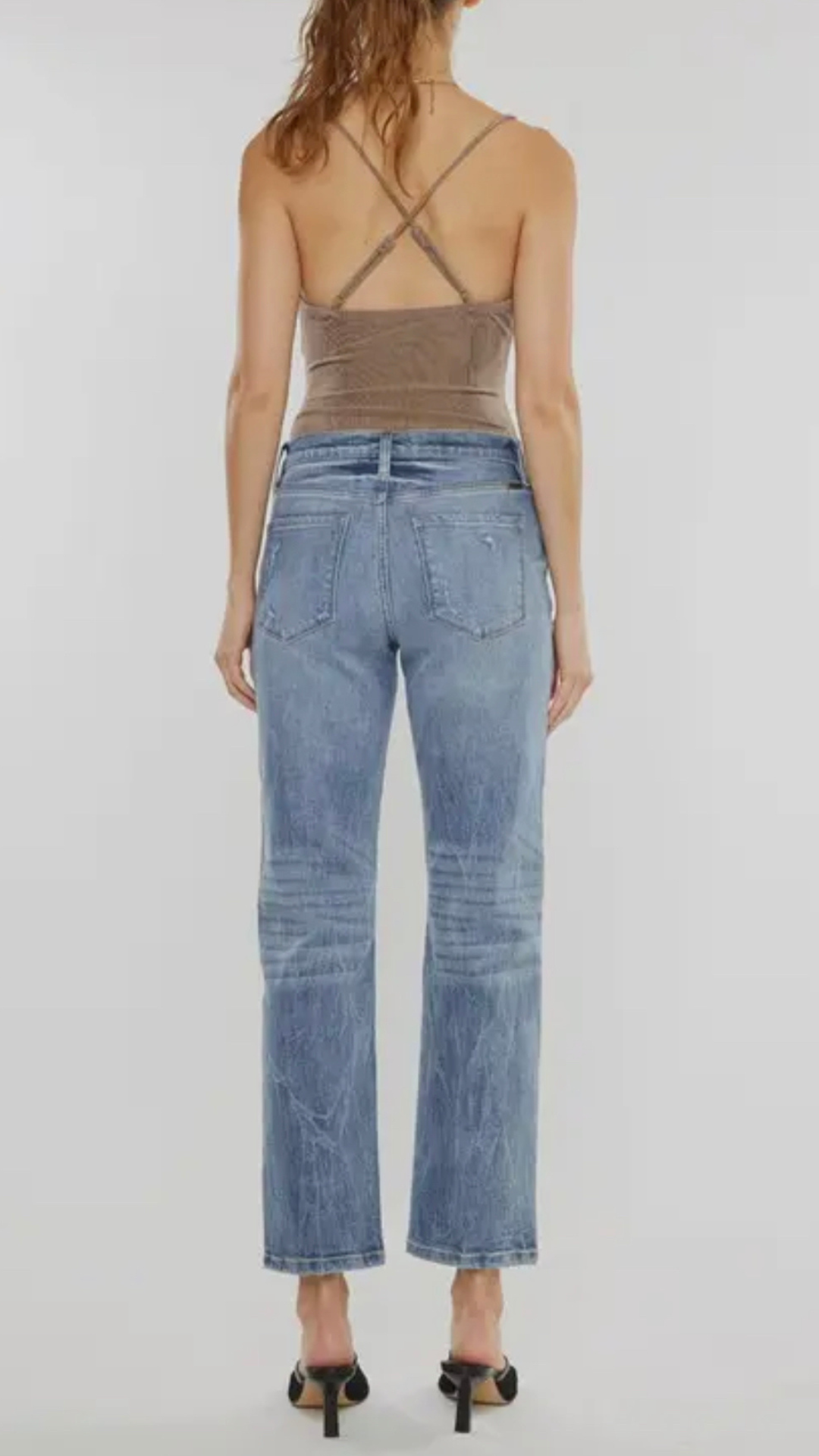 JADE HIGH RISE SLIM STRAIGHT JEANS