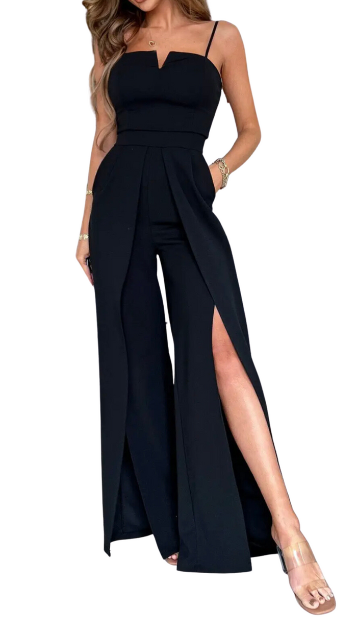 ZOE SIDE LEG SLIT JUMPSUIT