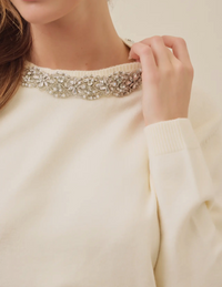 Giselle Jewel Neck Sweater