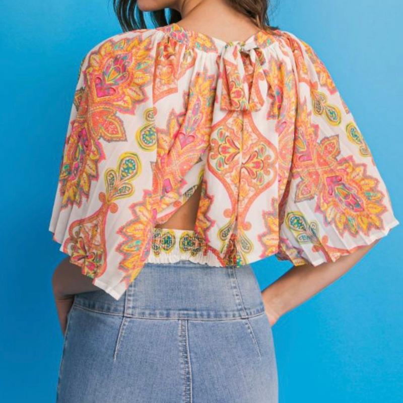 PAISLEY OPEN BACK TOP