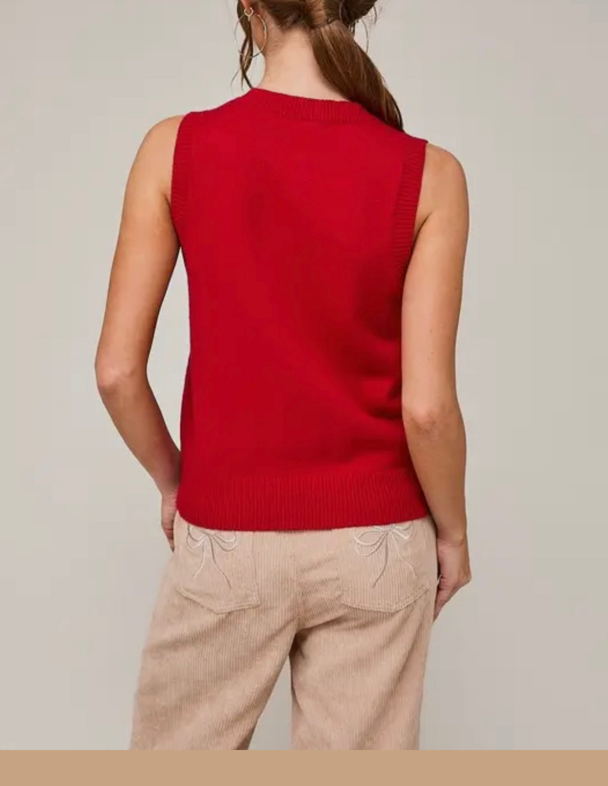 Ruby Button Vest Top