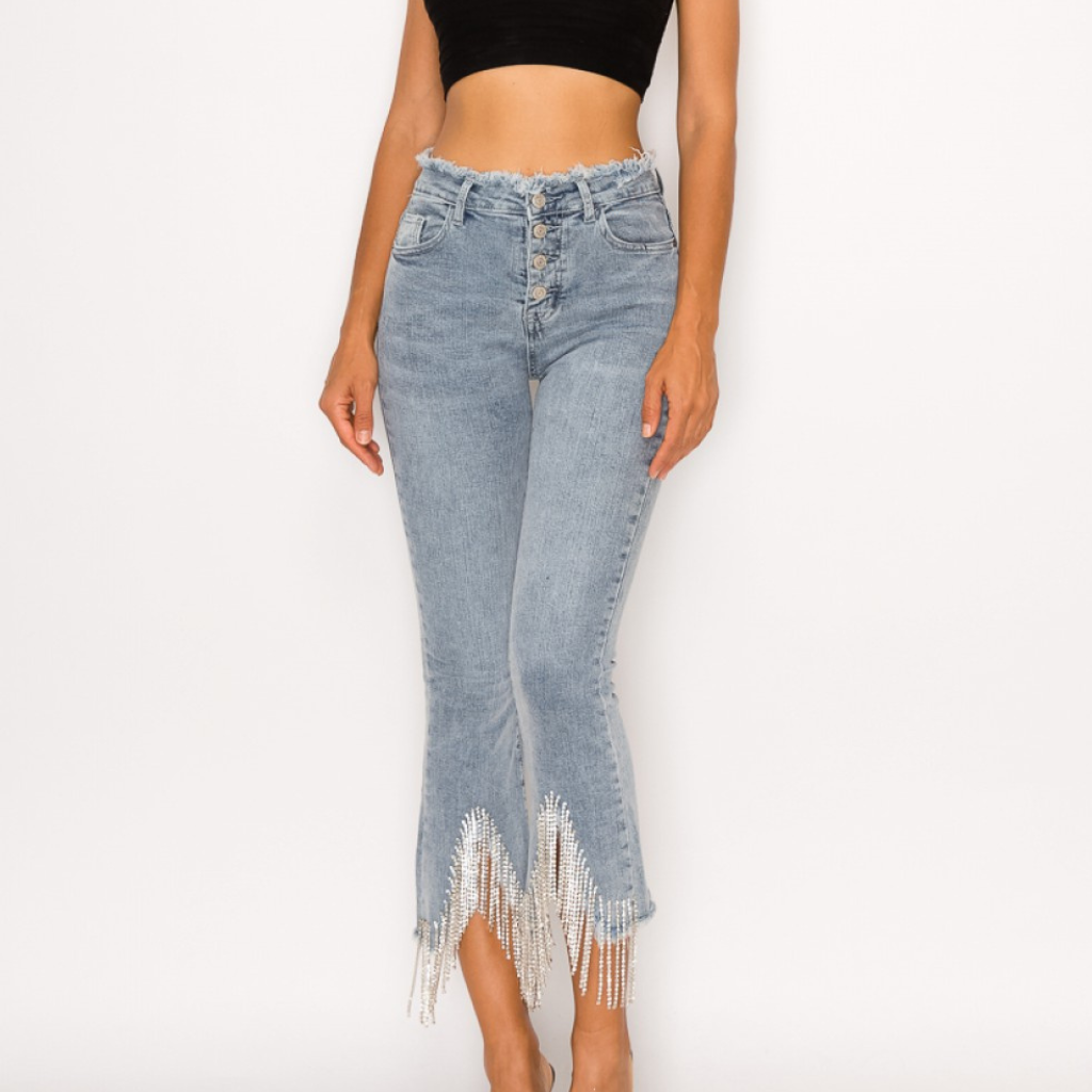 GLAM UP RHINESTONE JEANS