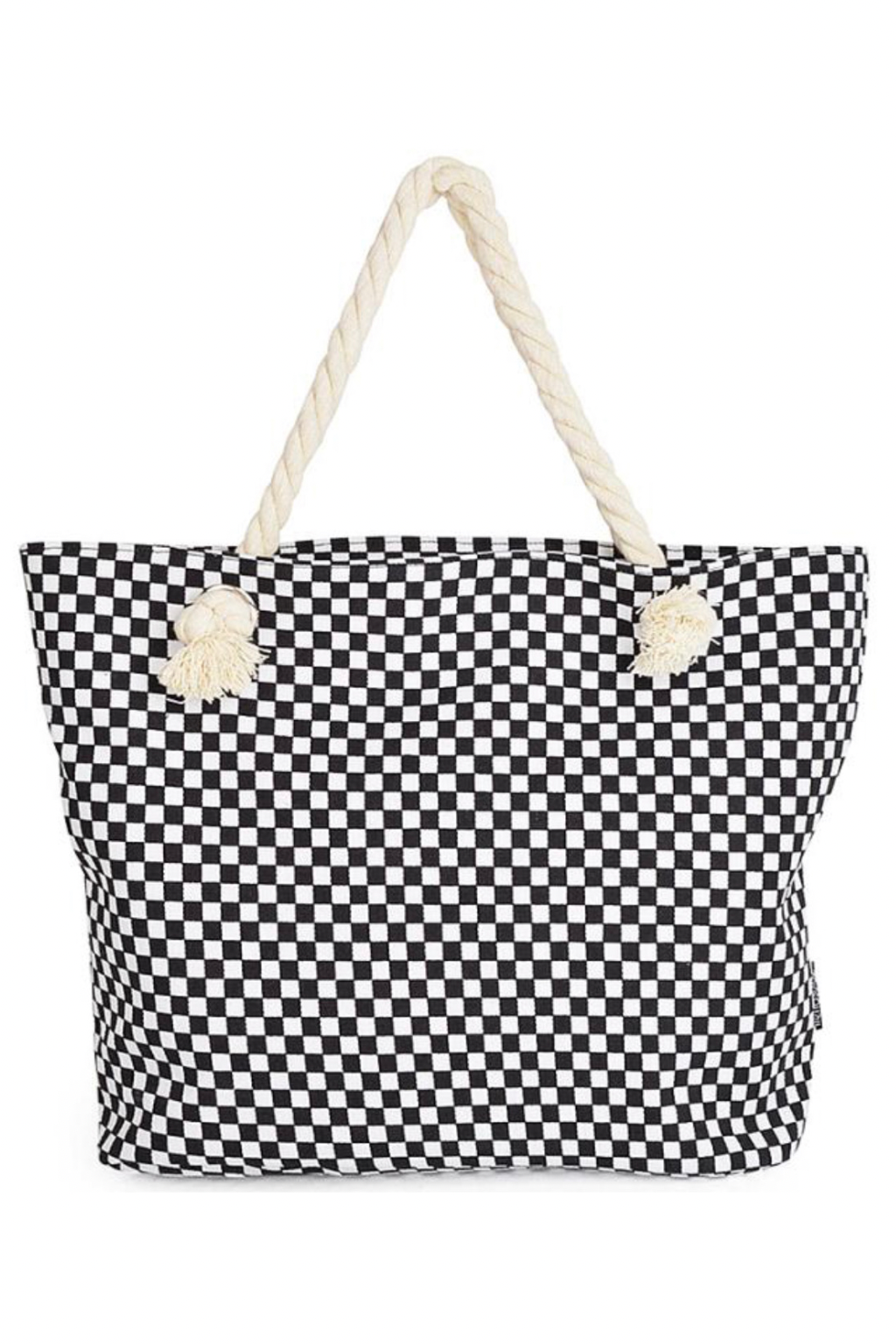 CHECKERED TOTE BAG