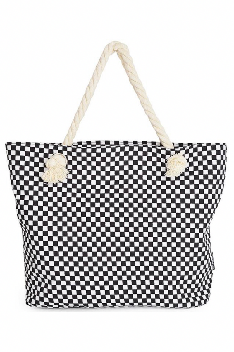 CHECKERED TOTE BAG